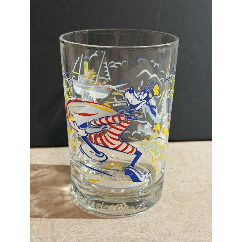 Vintage Walt Disney World Goofy Typhoon Lagoon‎ Blizzard Beach Glass 25th Anniv